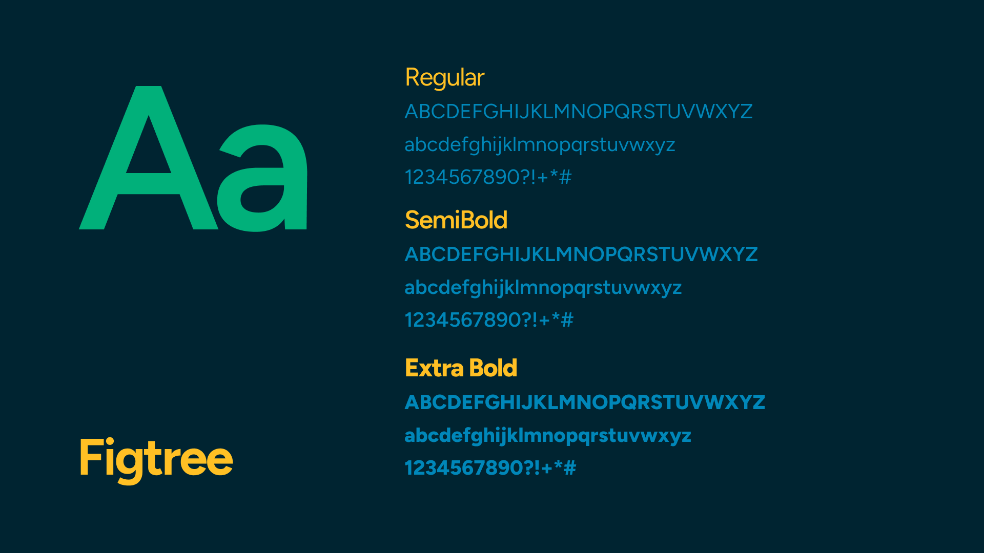 Bayaan Academy typography — Figtree