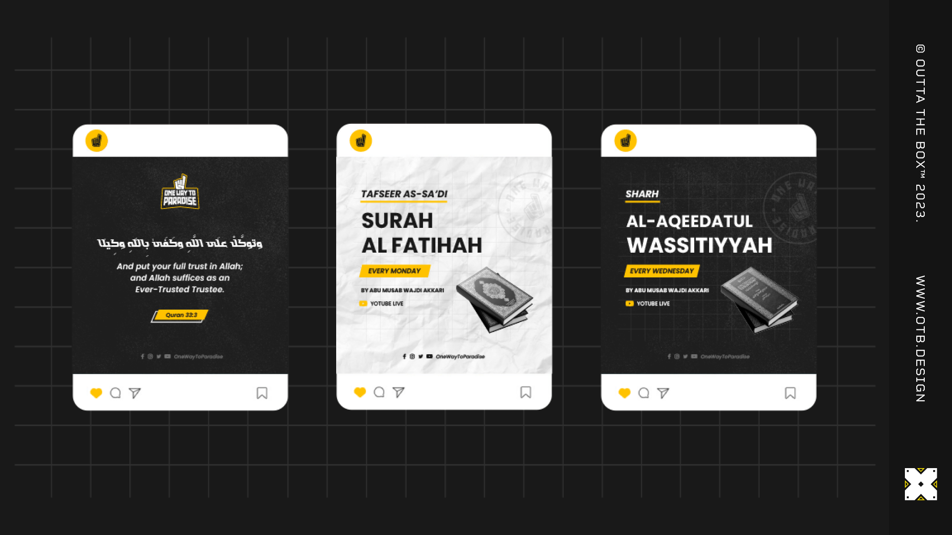 One Way to Paradise social media templates